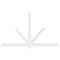 Ekena Millwork Kennewick Architectural Grade PVC Gable Bracket, 96"W x 56"H x 4"D x 4"F, 14/12 Pitch GBP096X56X0404KEN00 - alternate 2